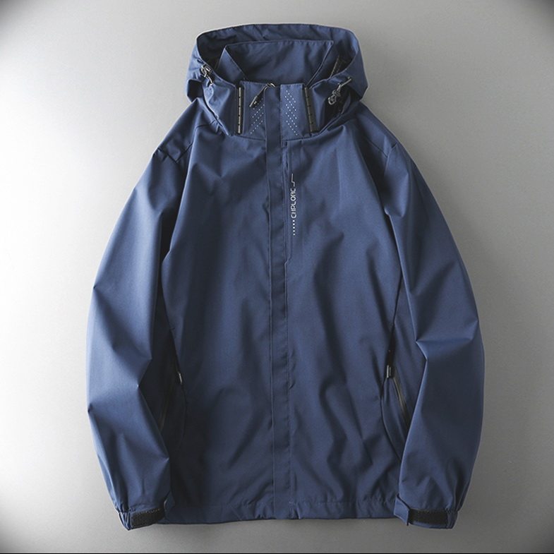 冲锋衣外套男春秋男款美式防风放水风衣男装男士秋装红色运动夹克