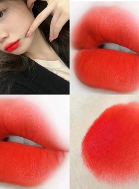 橘色口红唇釉血橙色胡萝卜色烂番茄雾面哑光持久学生平价可用