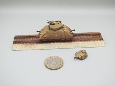 【展示】1/144 WWII German 装甲列车系列二款车型(含轨道）