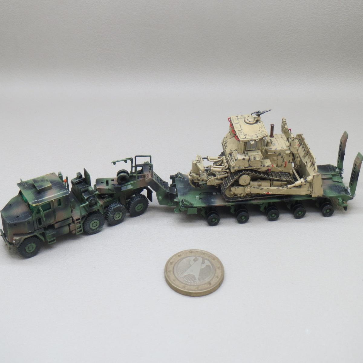 【现货】1/144 现代美军 M1070和M1000+D9R 70吨推土机(蚀刻片)