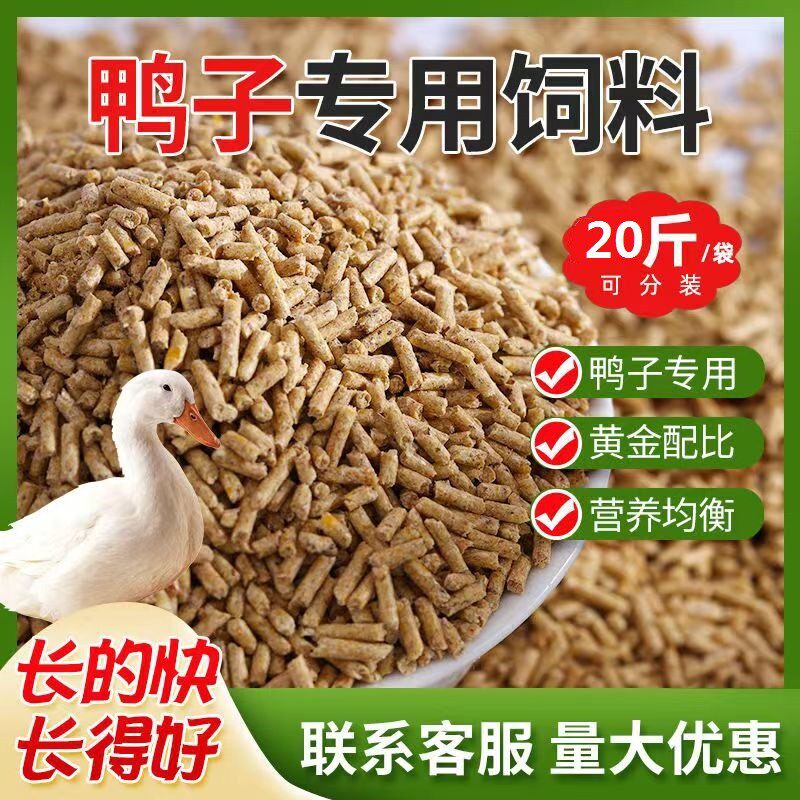 成年大鸭专用大颗粒全价料鸭饲料蛋鸭肉鸭通用营养高蛋白厂家直销