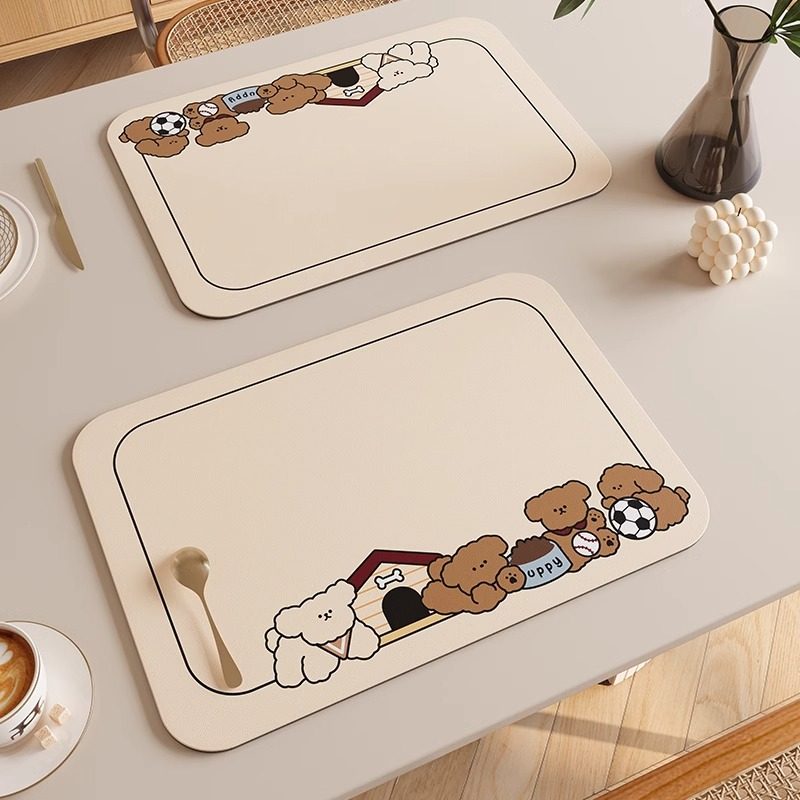 卡通小学生餐垫防水防油免洗环保硅胶餐桌垫家用台面垫隔热西餐垫,居家布艺,餐垫,淘宝优惠券,粉丝福利购,淘宝优惠卷