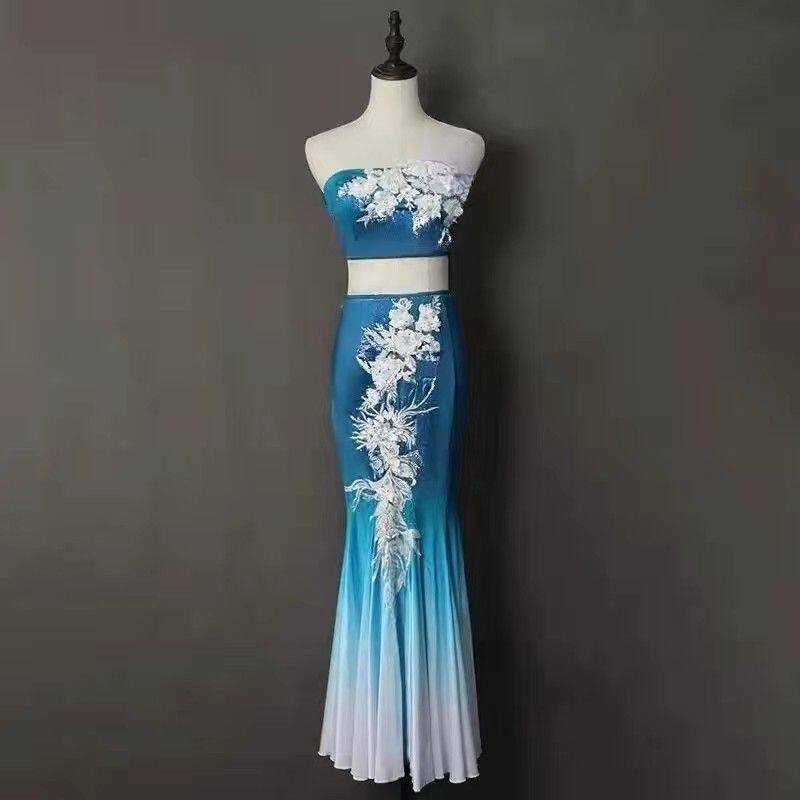 新款成人傣族舞蹈服装彩