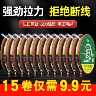 绑好成品大物主线组渔具用品大全 斑点线组钓鱼线套装 全套台钓正品