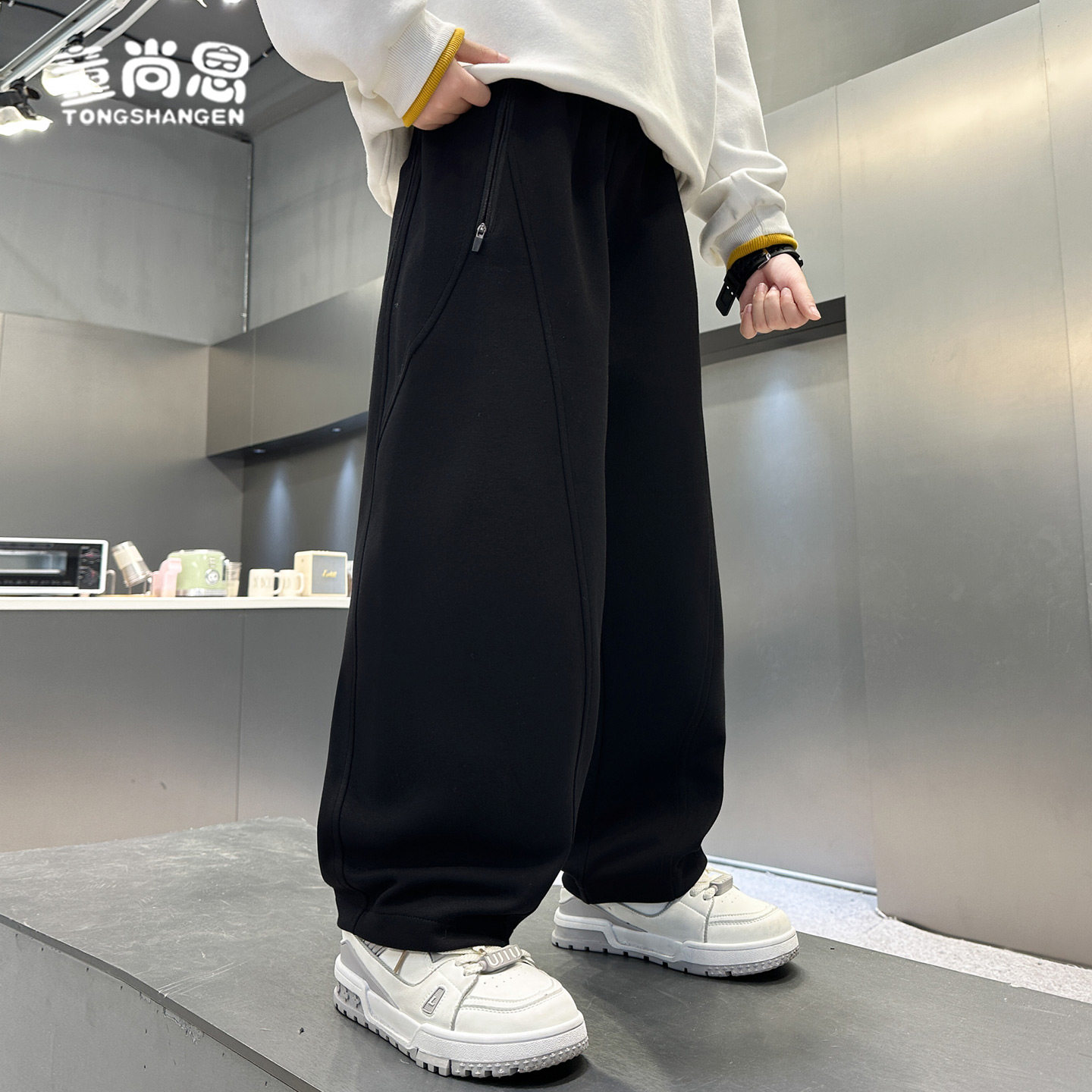 儿童裤子秋冬款2025新款大童加绒弯刀裤男童休闲运动裤男孩春秋潮,童装/婴儿装/亲子装,裤子,淘宝优惠券,粉丝福利购,淘宝优惠卷