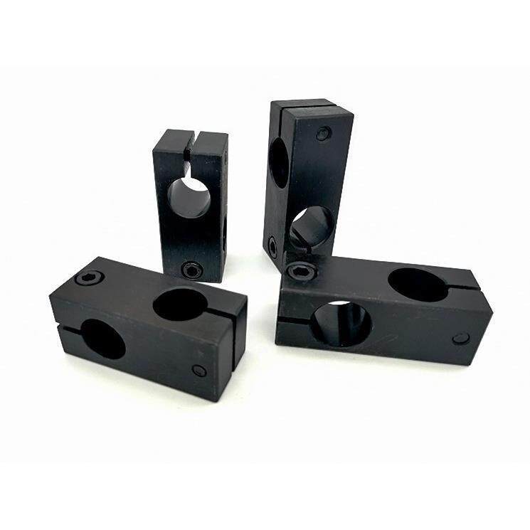 替代45钢十字连接件固定夹十字固定块钢制异径固定夹十字接头光轴