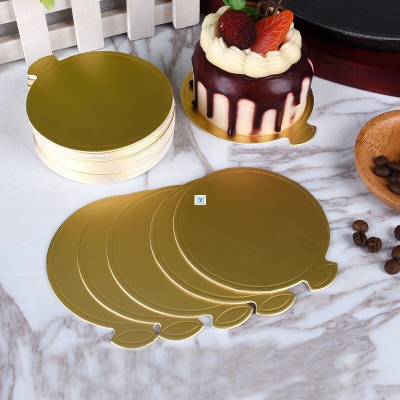 100pcs 8cm/9cm round cake board mousse pad card dessert baki