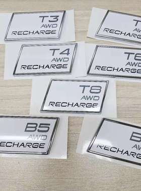 适用于沃尔沃双引擎后尾箱斜标瑞典国旗北极星RDESIGN王冠麋鹿标