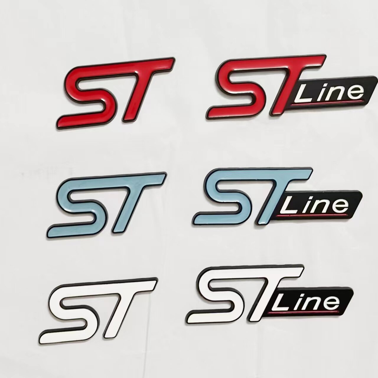 适用于新款福特福克斯 锐际 锐界ST改装车贴STline中网贴标后尾标