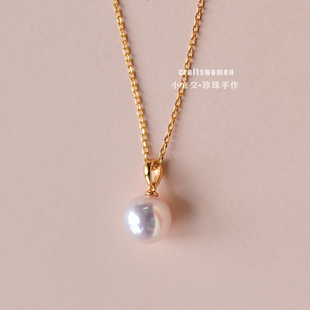 天然珍珠项链女ins冷淡简约网红潮百搭小众设计锁骨链生日送礼