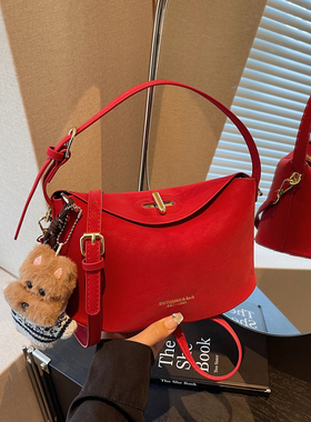 小众设计洋气百搭手提包女2026新款高颜值轻奢复古通勤单肩斜挎包