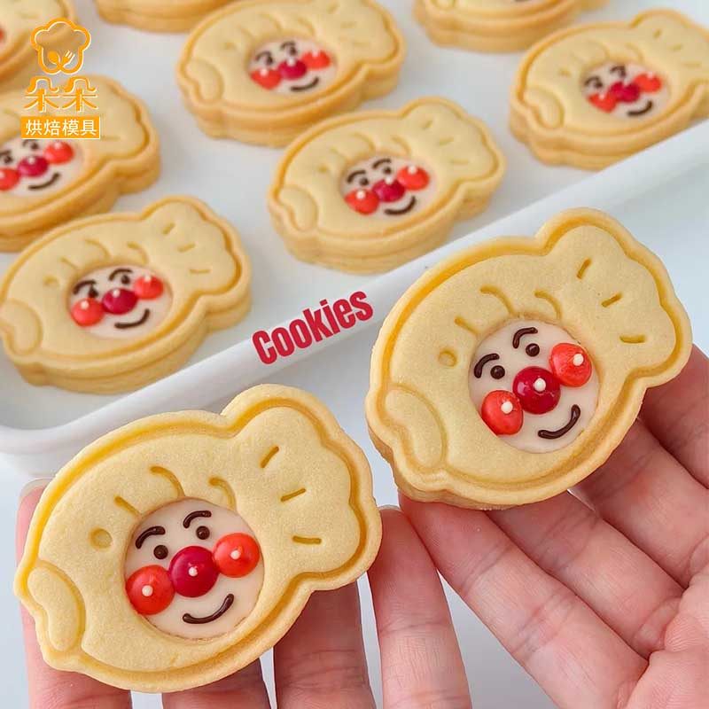 网红鲷鱼烧夹心按压式饼干模具