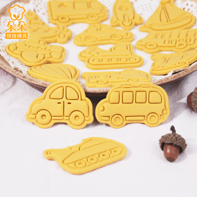 交通工具汽车卡通糖霜饼干模具