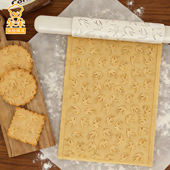 春日卡通燕子印花擀面杖黄油曲奇烘焙印花筒饼干diy家用烘焙工具