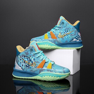 童鞋新款儿童运动篮球鞋男童鞋子网面透气中大童男孩球鞋
