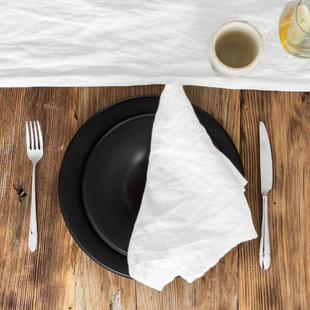 北欧西餐隔热垫餐桌垫纯色亚麻餐巾水洗布艺北欧现代隔热垫茶杯垫