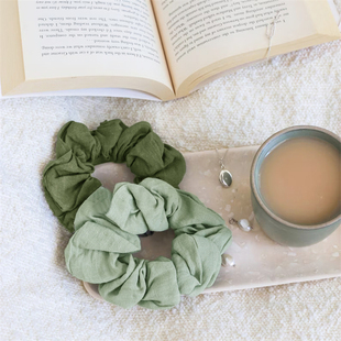 韩系简约风纯色发饰扎头绳气质猪大肠发圈女生头花皮筋头饰不勒发