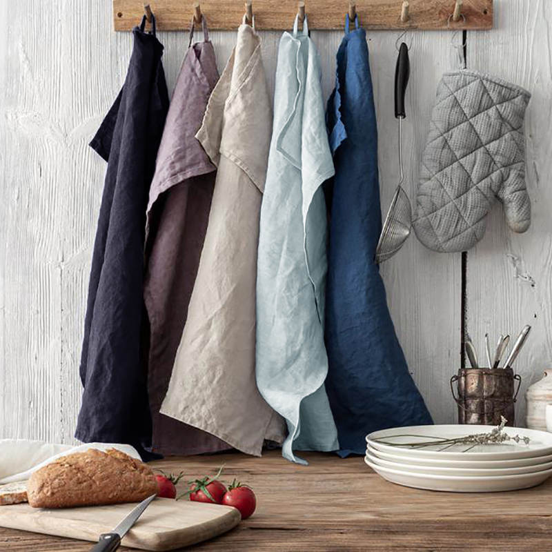 日系可悬挂式高级感棉麻质地餐巾