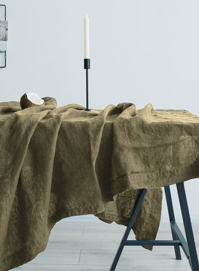 现代简约桌布水洗棉麻小清新茶几餐桌布艺北欧ins风日式