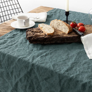 素色纯色桌旗简约亚麻布艺茶桌茶席茶室长条新中式 禅意桌巾桌布