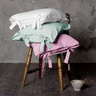 日本简约棉亚麻枕套棉麻加厚一对装 透气单只 枕头套单人枕头罩四季