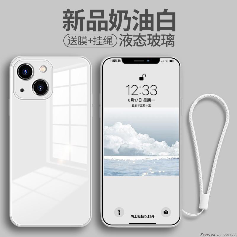 适用苹果13壳新款iPhone13promax硅胶全包玻璃防摔13pro网红男女款mini超薄十三por纯色高级感镜头保护套