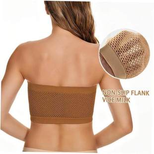 Large Size Women Strapless Bralette Non-Padded Tube Top Bra