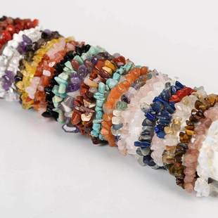 Crystal Bracelet Irregular Natural Stone Bracelet Beads Chip