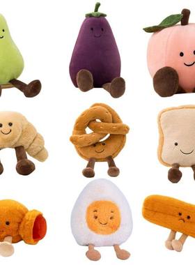 Simulation Cuddly Breakfast Plushie Doll Toy Fruit Stuffed F