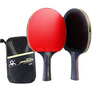 2PCS Professional 6 Star Ping Pong Racket Set Table Tennis R