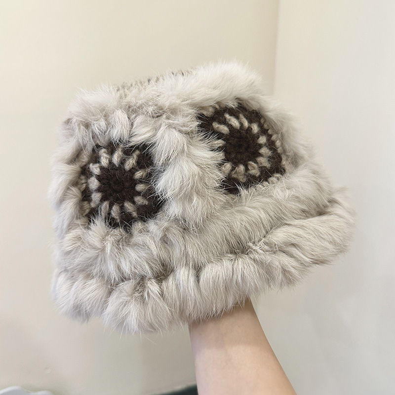 毛绒帽街头女秋冬显脸小