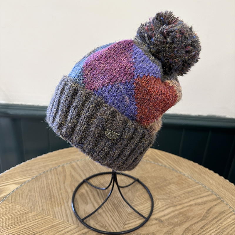 毛线针织帽休闲女秋冬保暖