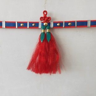 马具马车配件马笼头头花笼头脑门吊穗马脑门红英铜条马头装饰品