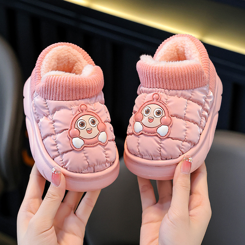儿童棉拖鞋冬男女童卡通小孩防滑婴幼儿室内宝宝棉鞋外穿防水2025