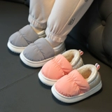 Детские зимние нескользящие туфли для мальчиков, удерживающие тепло тапочки, обувь, подходит для подростков, семейный стиль