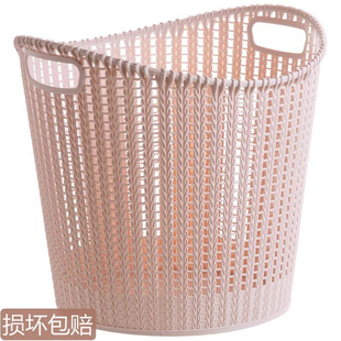 特大号收纳篮】脏衣篮装衣物玩具收纳筐彷藤编浴室洗澡篮子塑料。