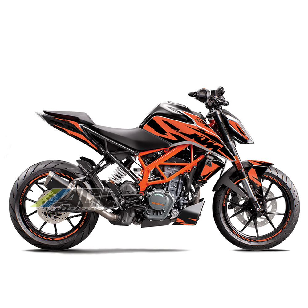 适用KTM duke390杜克贴纸摩托车改装车身版画防水贴花保护膜拉花
