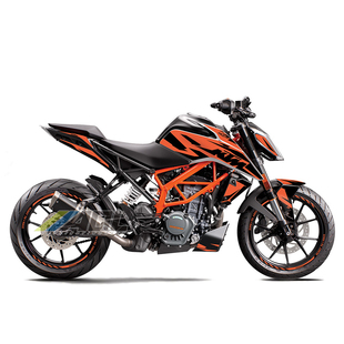 适用KTM duke390杜克贴纸摩托车改装车身版画防水贴花保护膜拉花