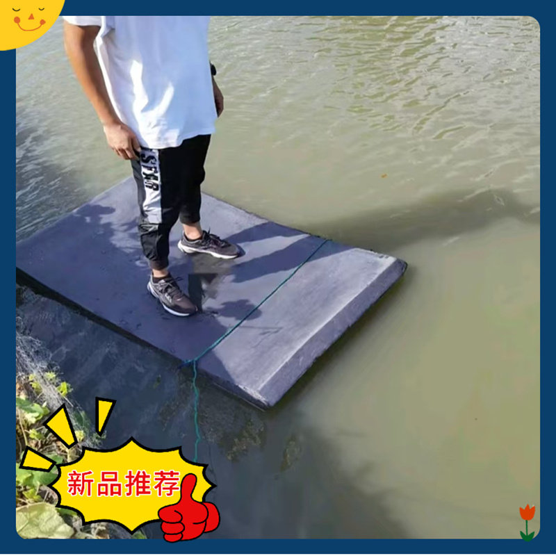 实心泡沫浮板新型钓鱼船高密度大浮力泡沫板浮船浮台钓台水上硬板