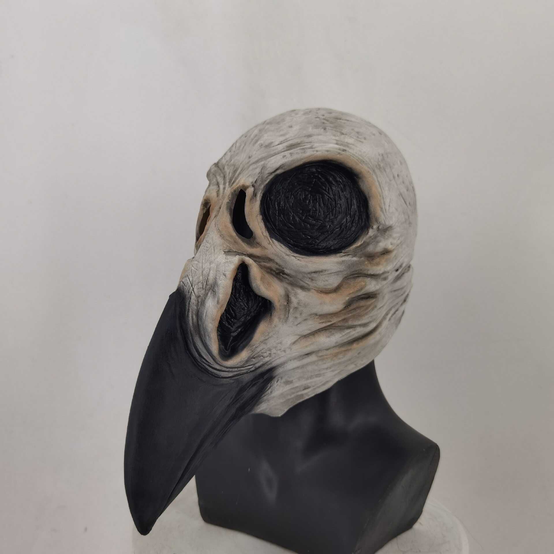 鸟嘴面具男万圣节舞台演出动物仿真瘟疫医生成人头套全脸抖音道具