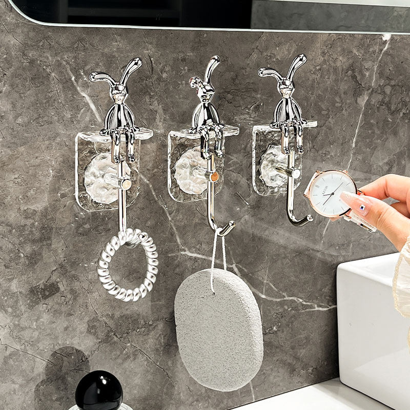 亚克力免打孔家居装饰挂钩壁挂衣架浴室门后墙上毛巾试衣间挂衣钩,家居饰品,家饰软装搭配套装,淘宝优惠券,粉丝福利购,淘宝优惠卷