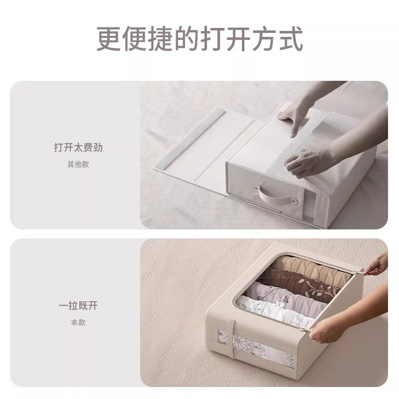 四件套收纳袋床单被套收纳衣柜放衣物被罩布艺百纳箱储物盒箱