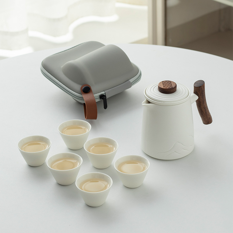 宁暄旅行茶具式快客杯户外简约泡茶壶户外露营茶具