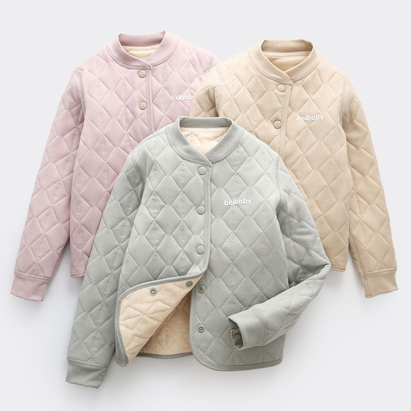 儿童校服秋冬内胆搭棉服冬季加厚内穿棉衣男女童保暖内衣套装