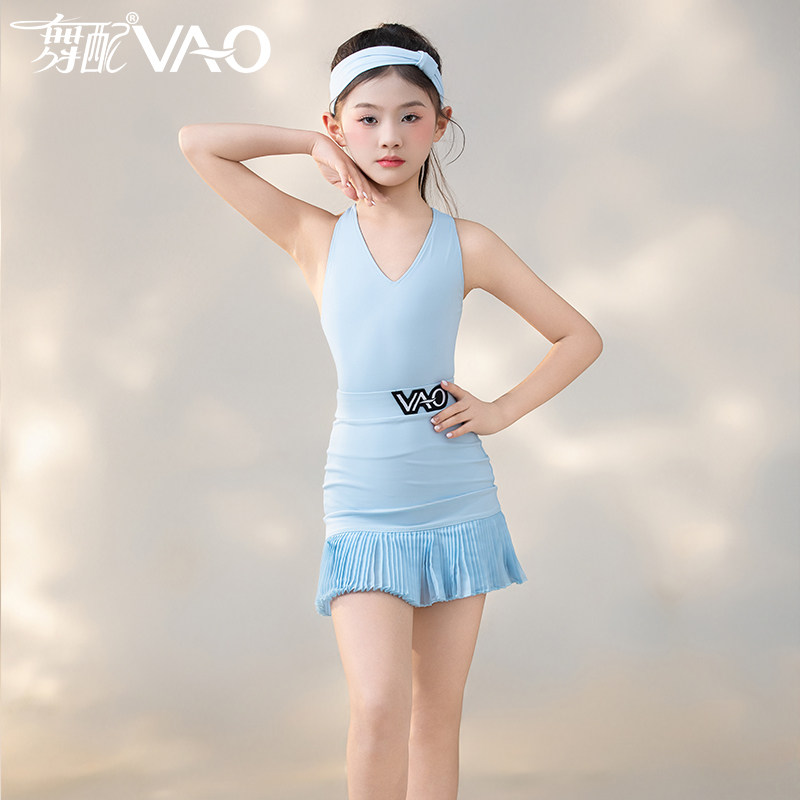2026拉丁舞V领蕾丝女练习套装