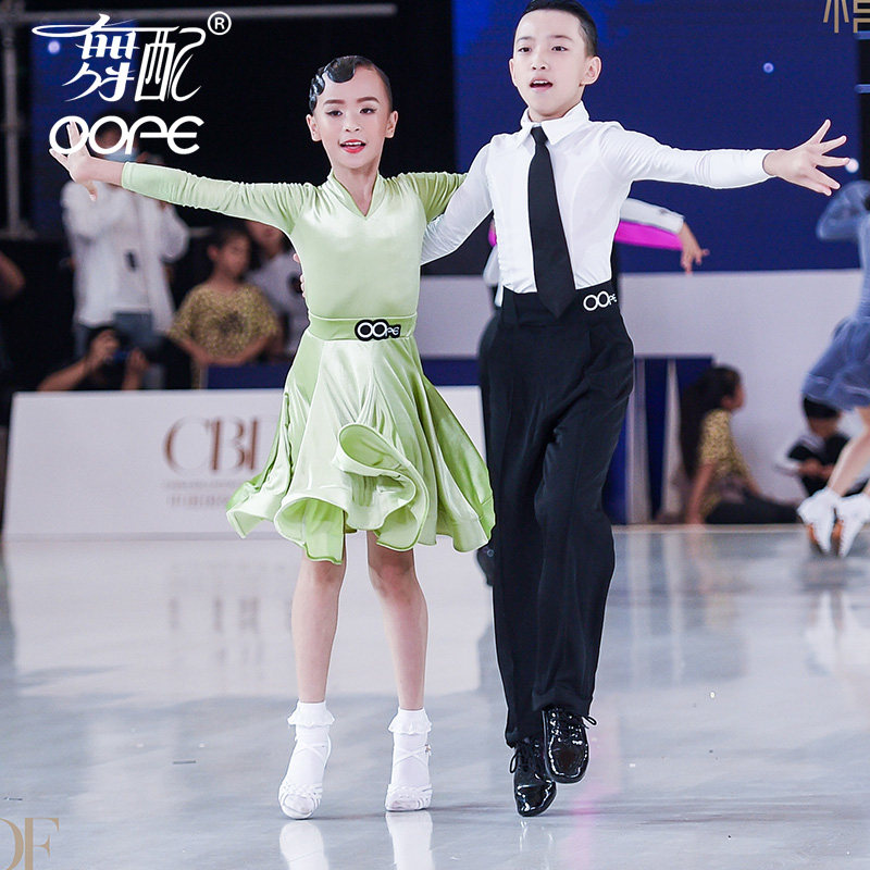 2021新款舞裙oope儿童拉丁舞服图片