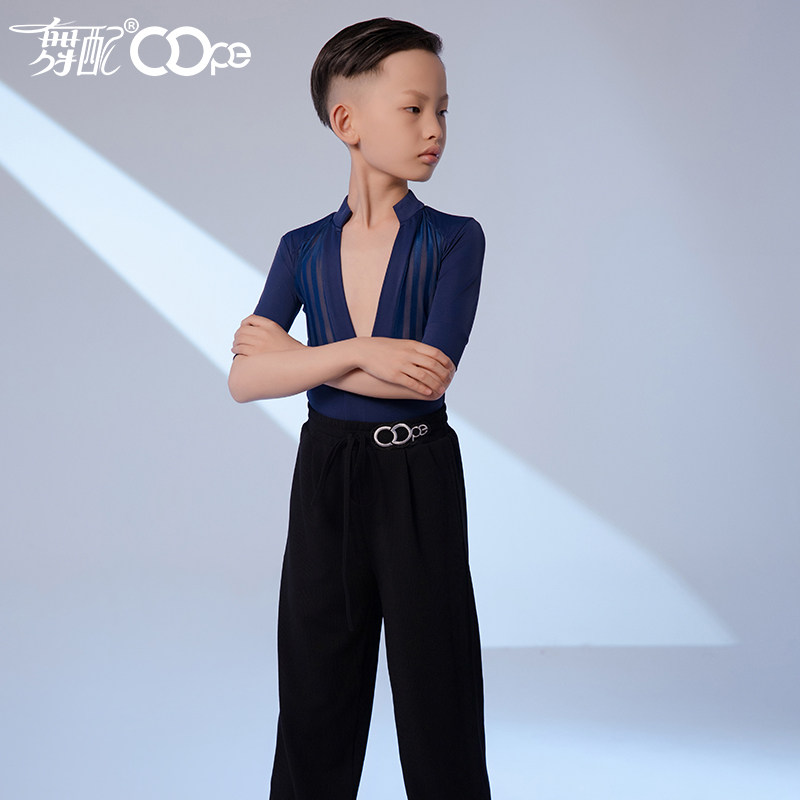 oope舞配拉丁舞练功服新款男童服