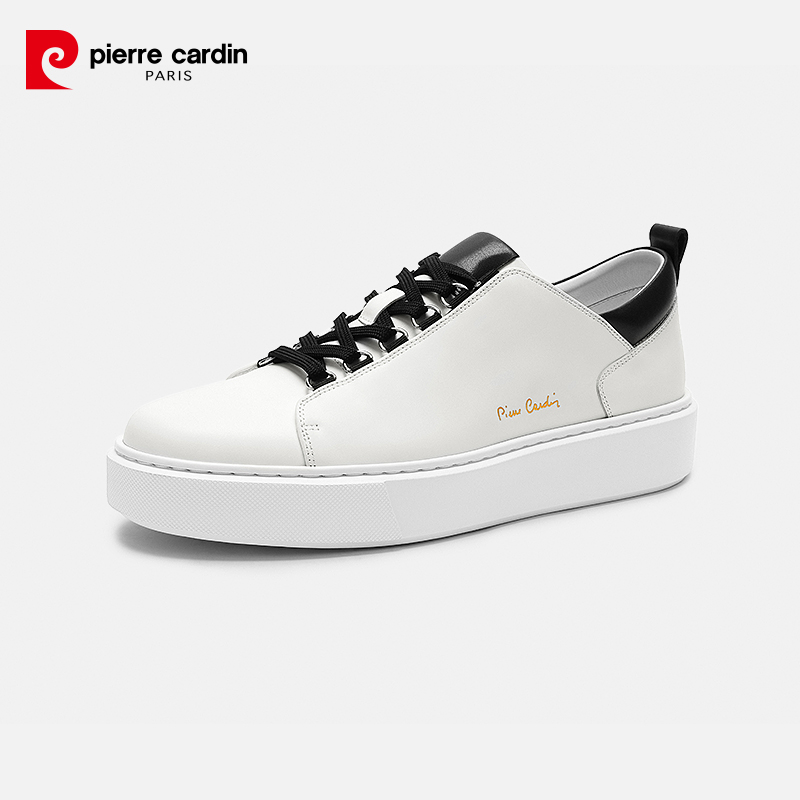 PierreCardin轻质休闲真皮板鞋