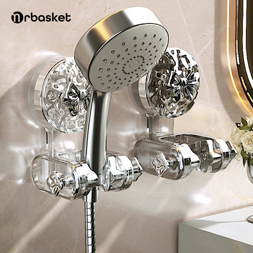 吸盘花洒支架家用免打孔