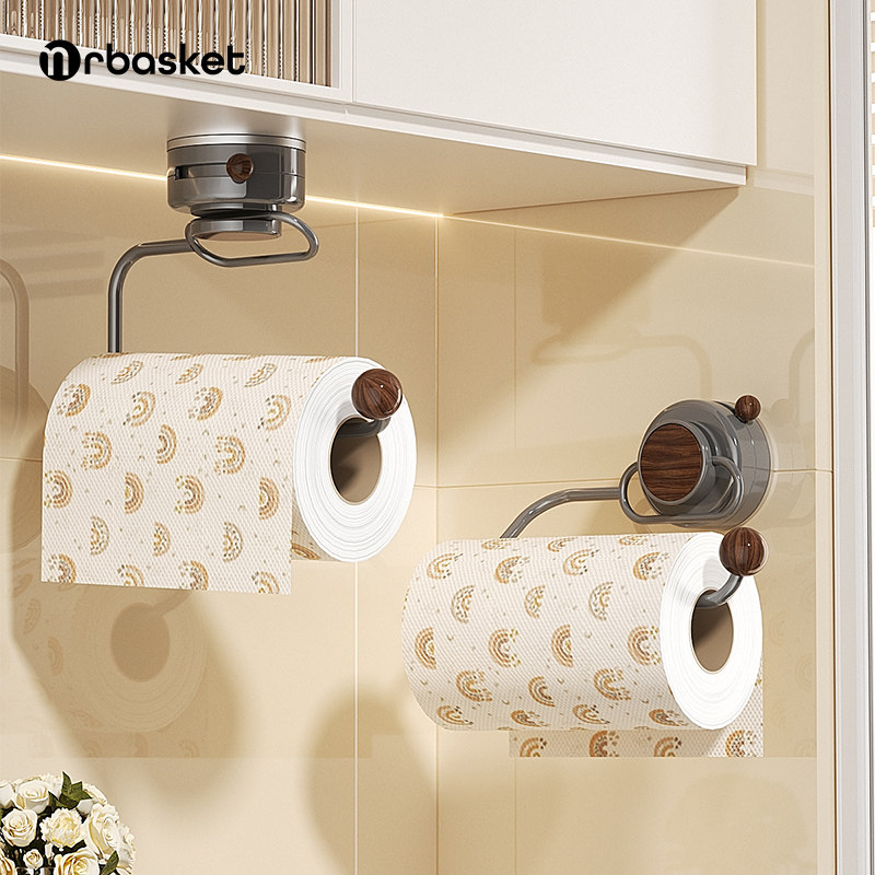 mrbasket吸盘纸巾架卫生间壁挂式